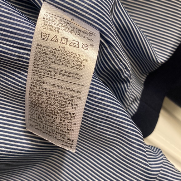 Like new. Navy blazer - Picture 3 of 3